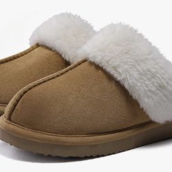 Women's Fuzzy Memory Foam Slippers